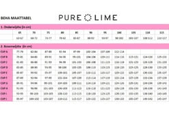 Pure Lime Padded Athletic Sportbeha Zwart/grijs Dames -MoveWear Verkoopwinkel 35208370 4