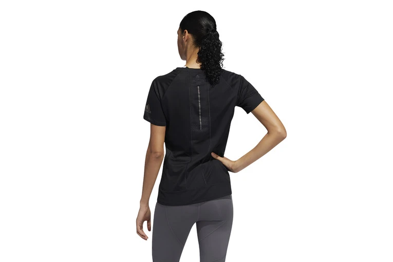 Adidas 25/7 Rise Up N Run Parley T-shirt Zwart Dames 4 Adidas 25/7 Rise Up N Run Parley T-shirt Zwart Dames - Afbeelding 2