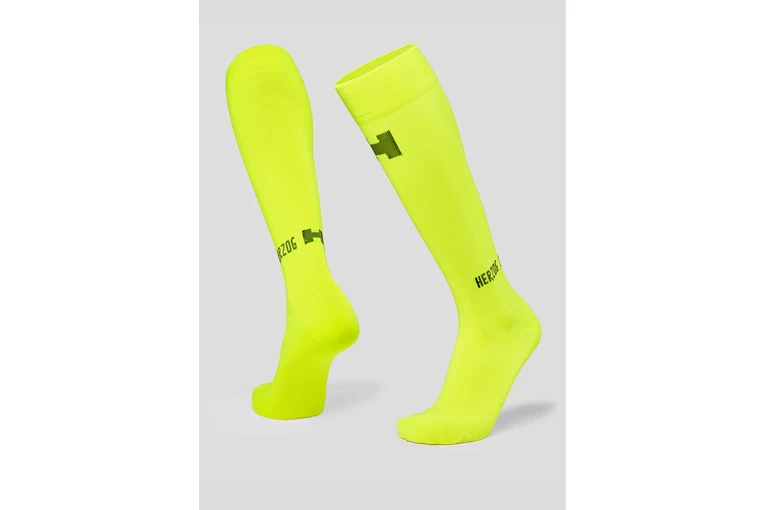 Herzog PRO Sport Compressiekousen KORT Geel Unisex 4 Herzog PRO Sport Compressiekousen KORT Geel Unisex - Afbeelding 2
