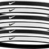 Nike Tipped Swoosh Sport Headbands 2.0 - 6 Stuks Zwart/wit -MoveWear Verkoopwinkel 36764010 1