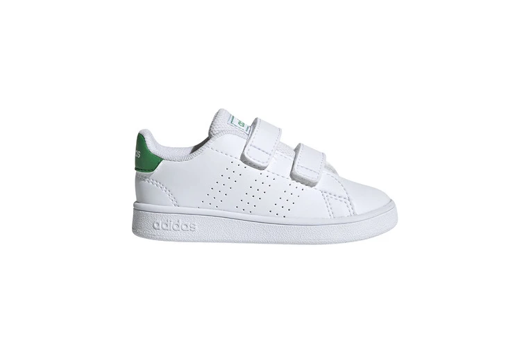 Adidas Advantage Sneaker Wit/groen Kleuters 3 Adidas Advantage Sneaker Wit/groen Kleuters