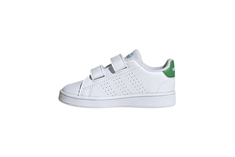 Adidas Advantage Sneaker Wit/groen Kleuters 4 Adidas Advantage Sneaker Wit/groen Kleuters - Afbeelding 2