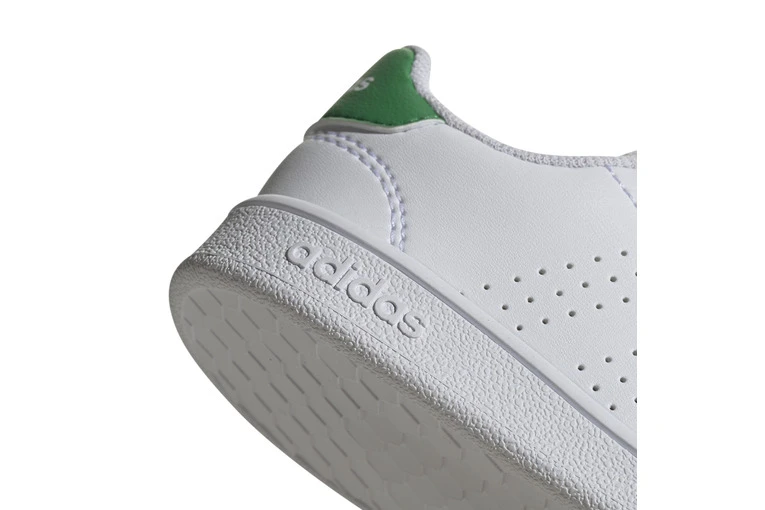 Adidas Advantage Sneaker Wit/groen Kleuters 5 Adidas Advantage Sneaker Wit/groen Kleuters - Afbeelding 3