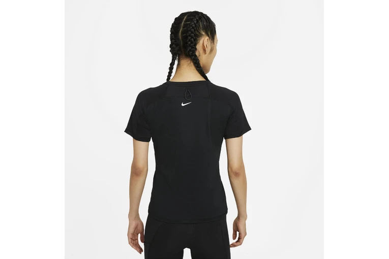 Nike Miler Run Division Loopshirt Zwart/zilver Dames 4 Nike Miler Run Division Loopshirt Zwart/zilver Dames - Afbeelding 2