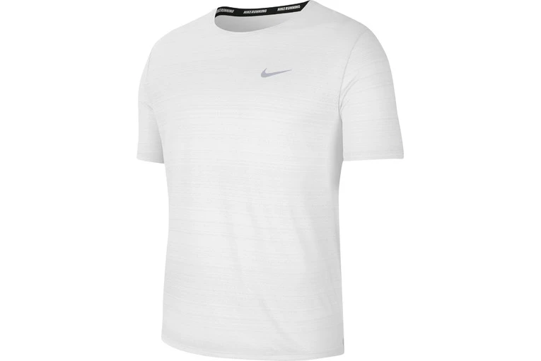 Nike Dri-fit Miler Loopshirt Wit Heren 5 Nike Dri-fit Miler Loopshirt Wit Heren - Afbeelding 3