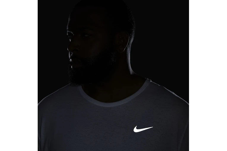 Nike Dri-fit Miler Loopshirt Wit Heren 7 Nike Dri-fit Miler Loopshirt Wit Heren - Afbeelding 5