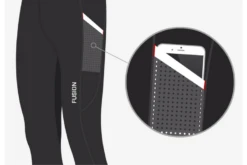 Fusion Hot Long Tight Zwart Dames -MoveWear Verkoopwinkel 37092730 4