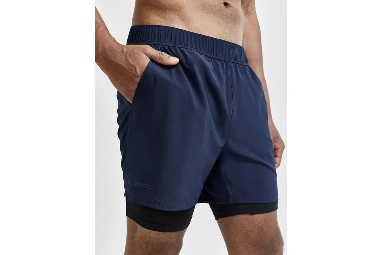 Craft ADV Essence 2-in-1 Stretch Short Blauw Heren 6 Craft ADV Essence 2-in-1 Stretch Short Blauw Heren - Afbeelding 4