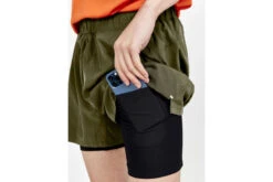 Craft ADV Essence 2-in-1 Stretch Short Kaki Heren -MoveWear Verkoopwinkel 37098736 4