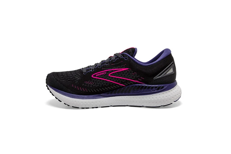 Brooks Glycerin GTS 19 Loopschoen Zwart/ebony/roze Dames 4 Brooks Glycerin GTS 19 Loopschoen Zwart/ebony/roze Dames - Afbeelding 2