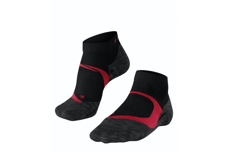 Falke RU4 Cool Short Loopkousen Zwart/rood Dames 3 Falke RU4 Cool Short Loopkousen Zwart/rood Dames