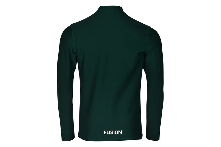 Fusion Zip Neck Shirt Groen Heren 4 Fusion Zip Neck Shirt Groen Heren - Afbeelding 2