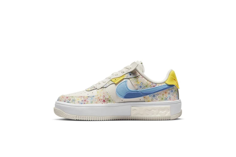 Nike Air Force 1 Fontanka Sneaker Sail/university Blue/vivid Sulfur Dames 4 Nike Air Force 1 Fontanka Sneaker Sail/university Blue/vivid Sulfur Dames - Afbeelding 2