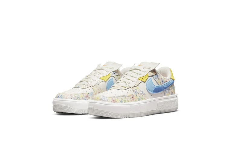 Nike Air Force 1 Fontanka Sneaker Sail/university Blue/vivid Sulfur Dames 5 Nike Air Force 1 Fontanka Sneaker Sail/university Blue/vivid Sulfur Dames - Afbeelding 3