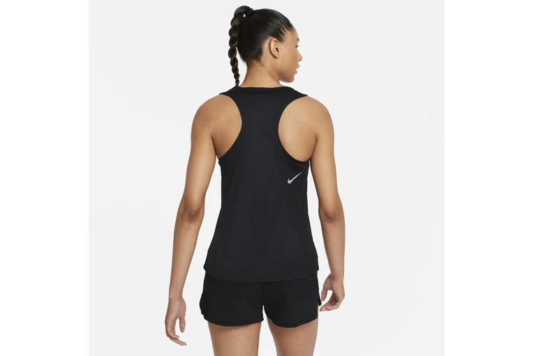 Nike Dri-FIT Race Top Zwart Dames 4 Nike Dri-FIT Race Top Zwart Dames - Afbeelding 2