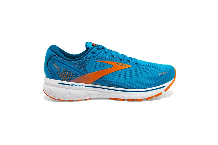 Brooks Ghost 14 Loopschoen Vivid Blue/oranje Heren 3 Brooks Ghost 14 Loopschoen Vivid Blue/oranje Heren