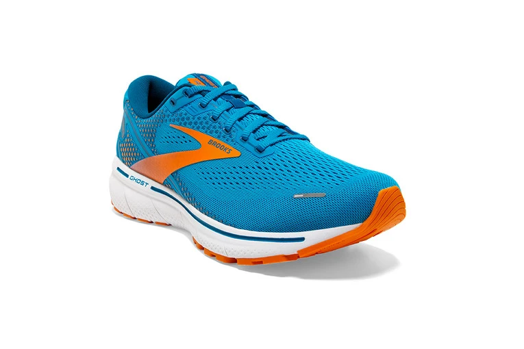 Brooks Ghost 14 Loopschoen Vivid Blue/oranje Heren 5 Brooks Ghost 14 Loopschoen Vivid Blue/oranje Heren - Afbeelding 3