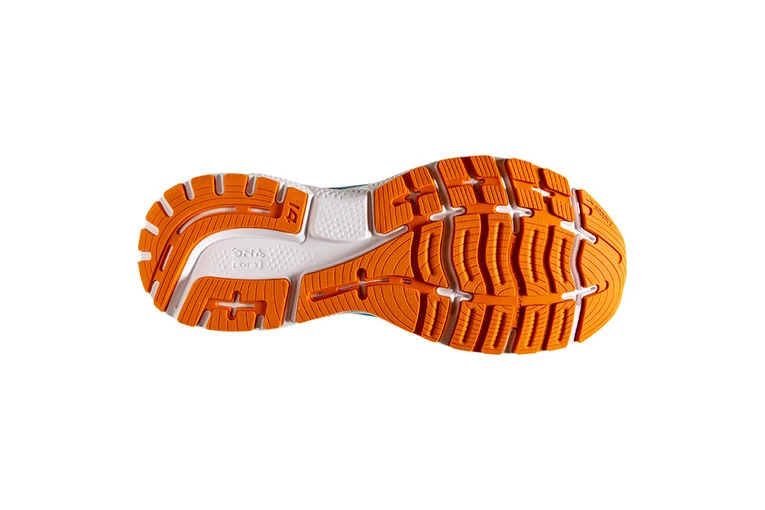 Brooks Ghost 14 Loopschoen Vivid Blue/oranje Heren 8 Brooks Ghost 14 Loopschoen Vivid Blue/oranje Heren - Afbeelding 6