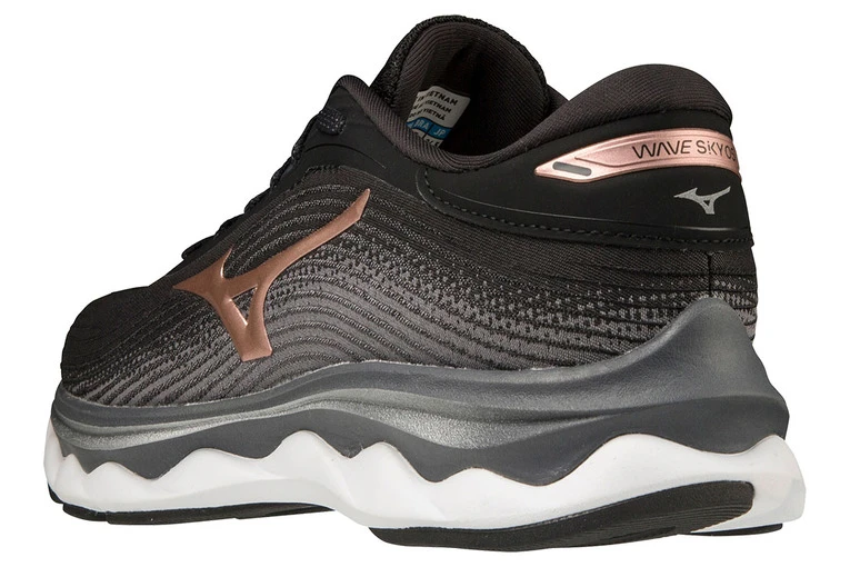 Mizuno Wave Sky 5 Loopschoen Zwart Dames 7 Mizuno Wave Sky 5 Loopschoen Zwart Dames - Afbeelding 5