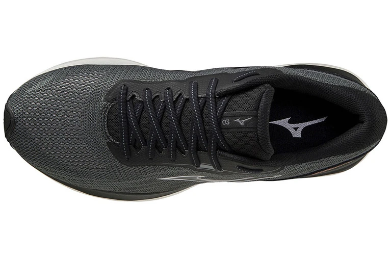 Mizuno Wave Skyrise 3 Loopschoen Zwart Dames 5 Mizuno Wave Skyrise 3 Loopschoen Zwart Dames - Afbeelding 3