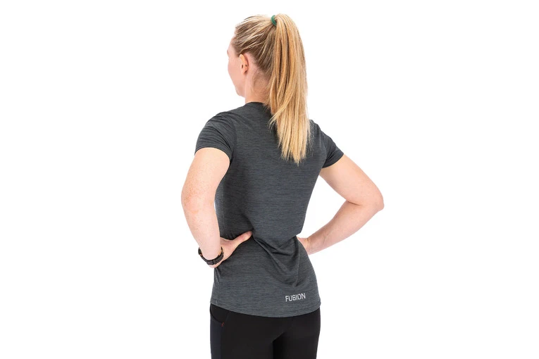 Fusion C3 T-shirt Grijs Dames 4 Fusion C3 T-shirt Grijs Dames - Afbeelding 2