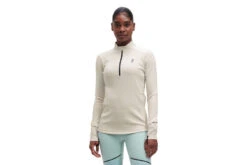 On Climate Shirt Pearl Wit Dames