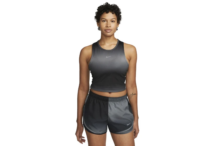 Nike Dri-FIT Swoosh Cropped Tanktop Zwart Dames 3 Nike Dri-FIT Swoosh Cropped Tanktop Zwart Dames