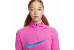 Nike Dri-FIT One Swoosh 1/4 Zip Loopshirt Active Fuchsia Dames -MoveWear Verkoopwinkel 37108056 3