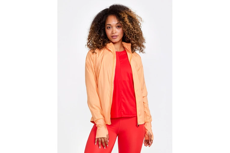 Craft Adv Essence Wind Jacket Peach Dames 4 Craft Adv Essence Wind Jacket Peach Dames - Afbeelding 2