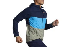 Brooks Canopy Jacket Navy/Spring Break/Pebble Heren -MoveWear Verkoopwinkel 37111960 4