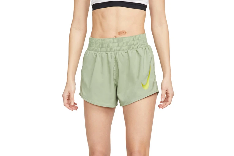 Nike Swoosh Hardloopshort Oil Green Dames 3 Nike Swoosh Hardloopshort Oil Green Dames