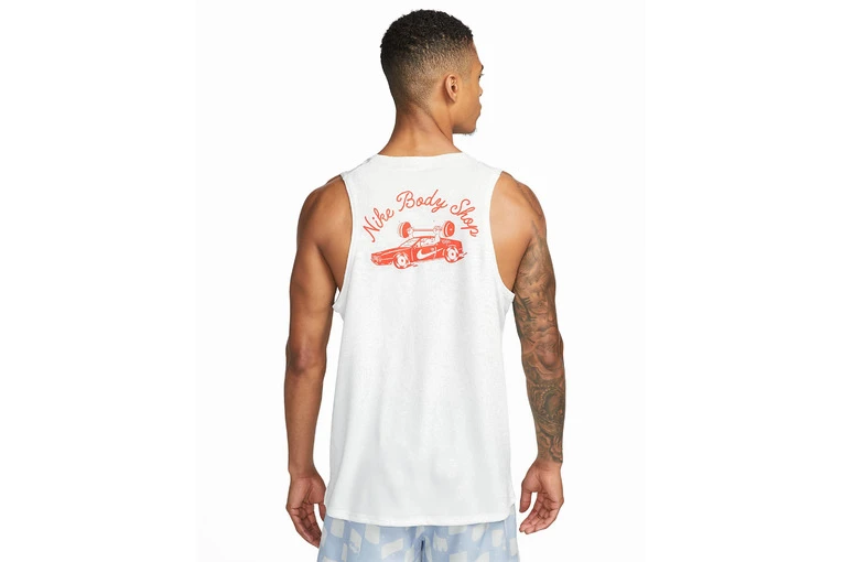Nike Dri-FIT Miler Hardlooptanktop Wit Heren 4 Nike Dri-FIT Miler Hardlooptanktop Wit Heren - Afbeelding 2