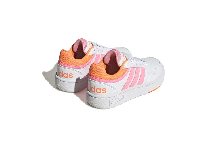 Adidas Hoops 3.0 Sneaker Wit/roze/oranje KIDS 5 Adidas Hoops 3.0 Sneaker Wit/roze/oranje KIDS - Afbeelding 3