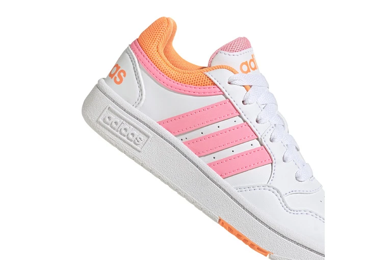 Adidas Hoops 3.0 Sneaker Wit/roze/oranje KIDS 6 Adidas Hoops 3.0 Sneaker Wit/roze/oranje KIDS - Afbeelding 4