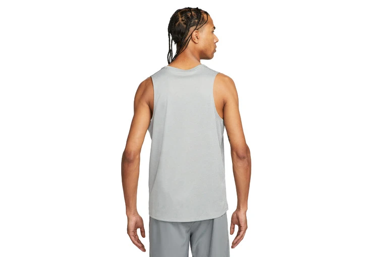 Nike Miler Tanktop Particle Grey/Grey Fog/Heather Heren 4 Nike Miler Tanktop Particle Grey/Grey Fog/Heather Heren - Afbeelding 2