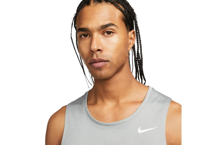 Nike Miler Tanktop Particle Grey/Grey Fog/Heather Heren 5 Nike Miler Tanktop Particle Grey/Grey Fog/Heather Heren - Afbeelding 3