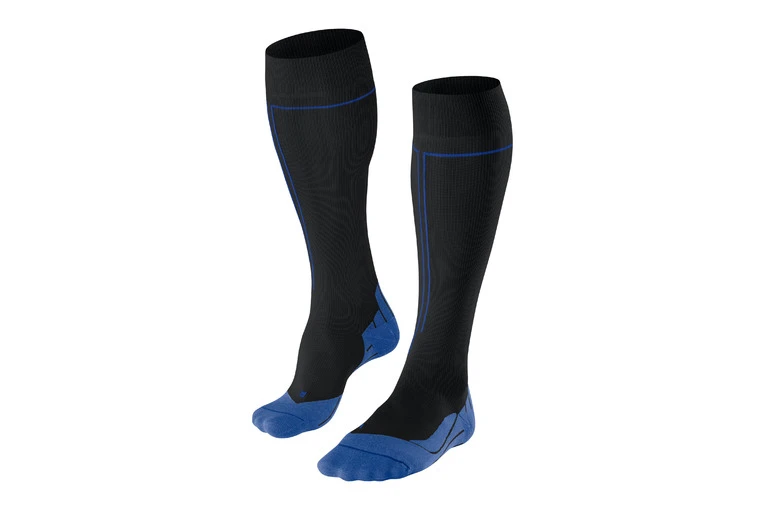 FALKE Energizing Kniekousen Health Zwart/blauw Heren 3 FALKE Energizing Kniekousen Health Zwart/blauw Heren